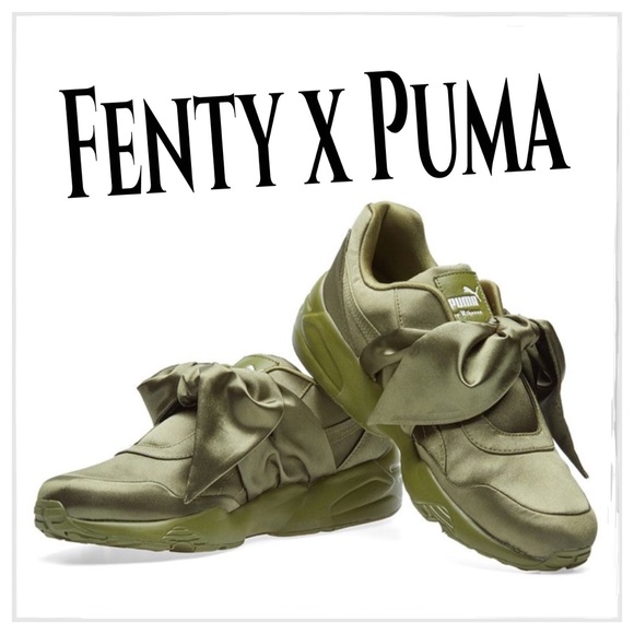 Puma Shoes Puma X Fenty Rihanna Bow Sneaker Olive Branch Poshmark